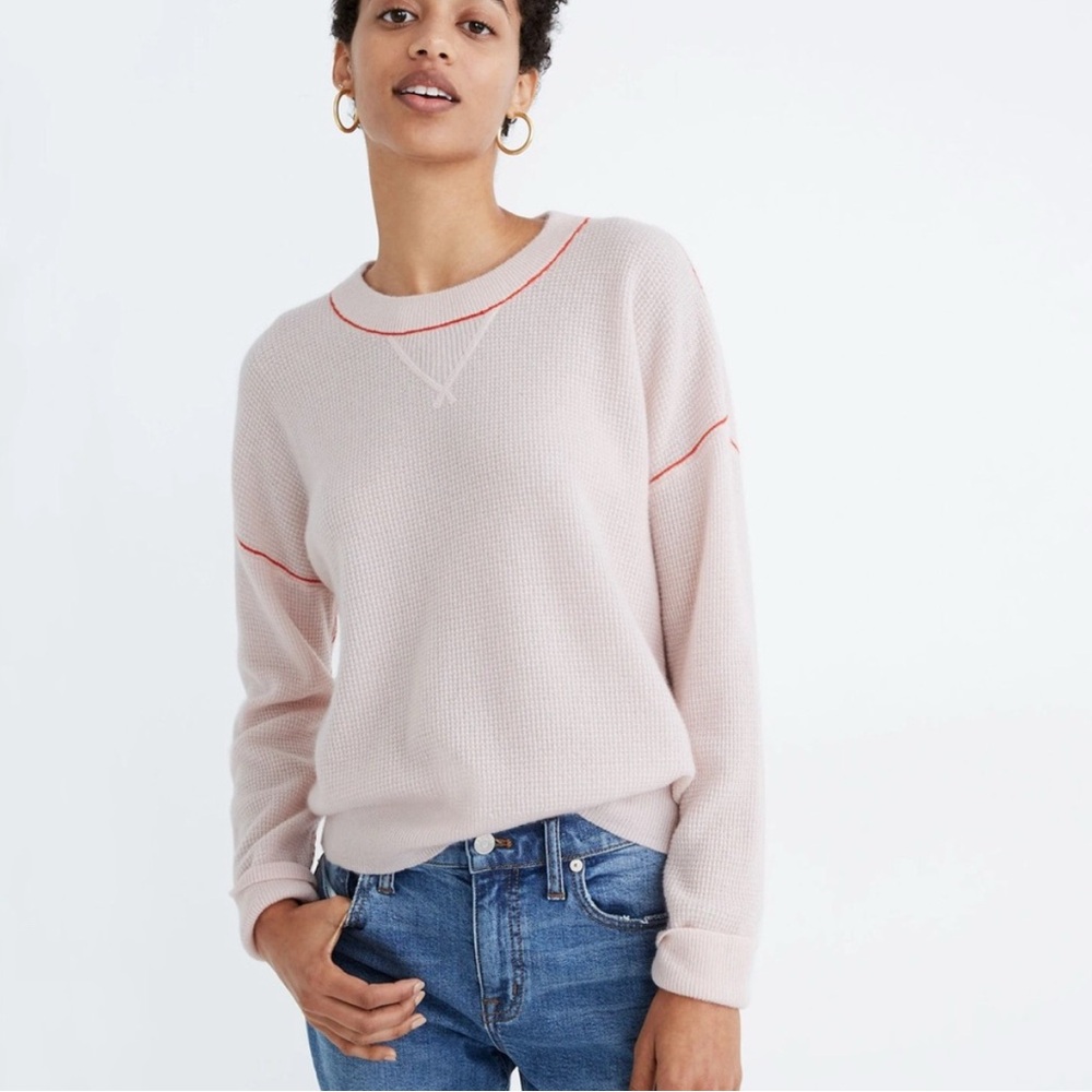 Madewell 100% Cashmere Thermal Sweater L
